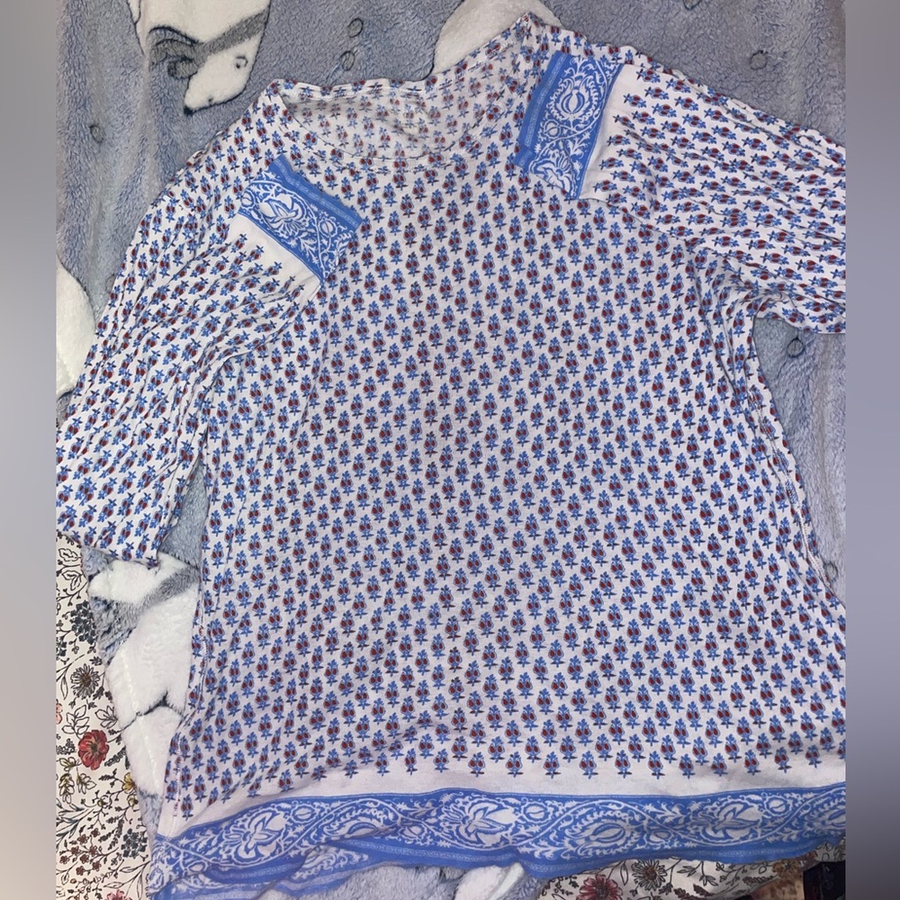Blue and White shirt from Tory Burch!